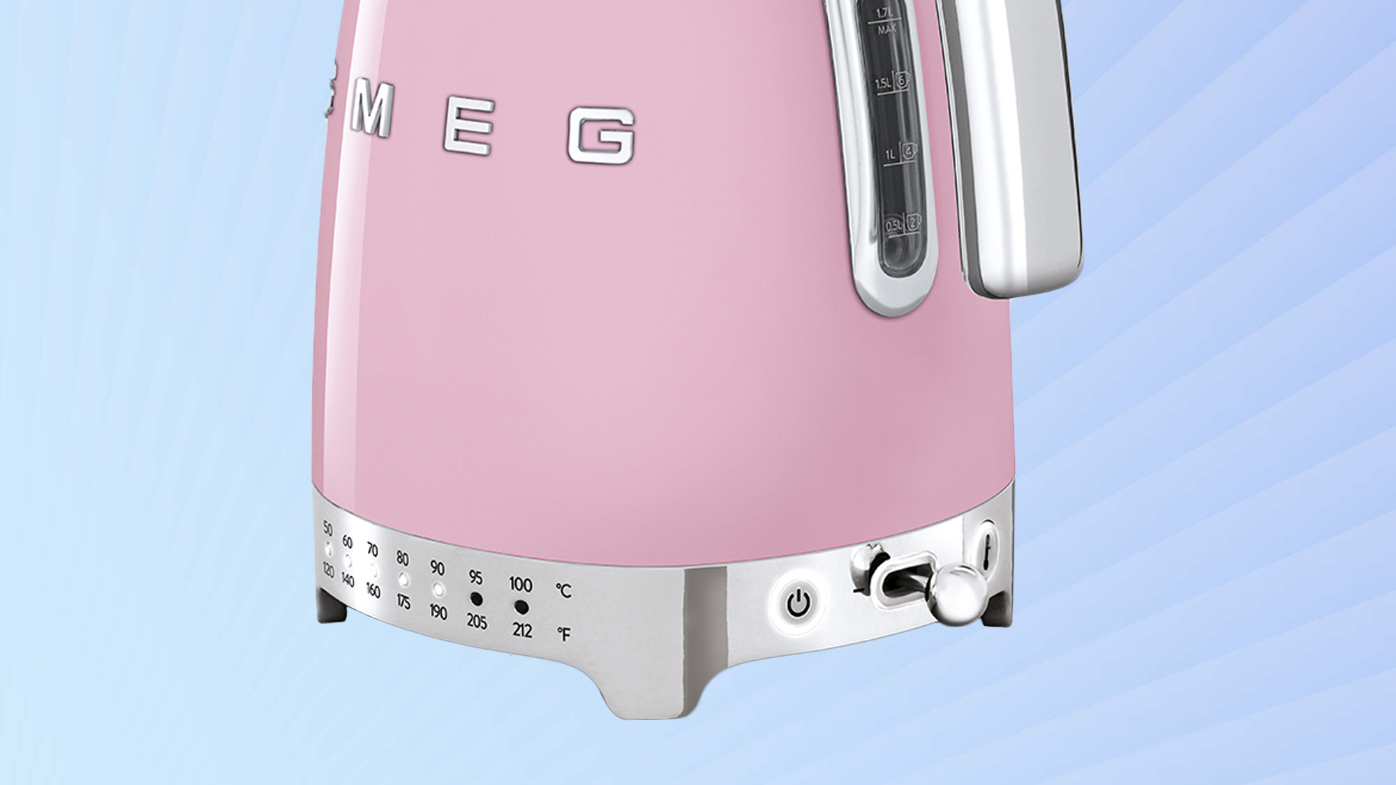 Smeg Variable Temperature Kettle power button