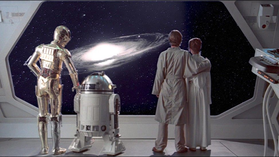 The final scene from &#039;The Empire Strikes Back&#039;