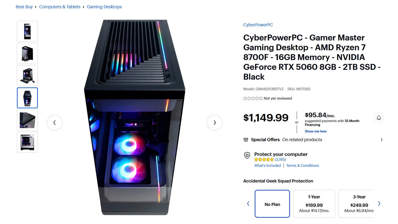 CyberPowerPC w/ RTX 5060