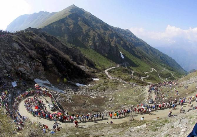 A view over the Colle delle Finestre