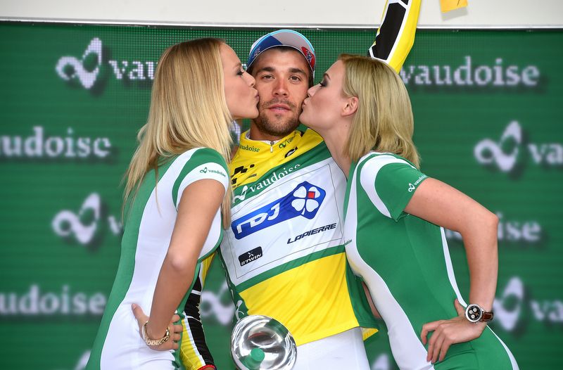 Thibaut Pinot (FDJ) having collected a second yellow jersey