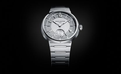 Louis Vuitton Tambour silver watch