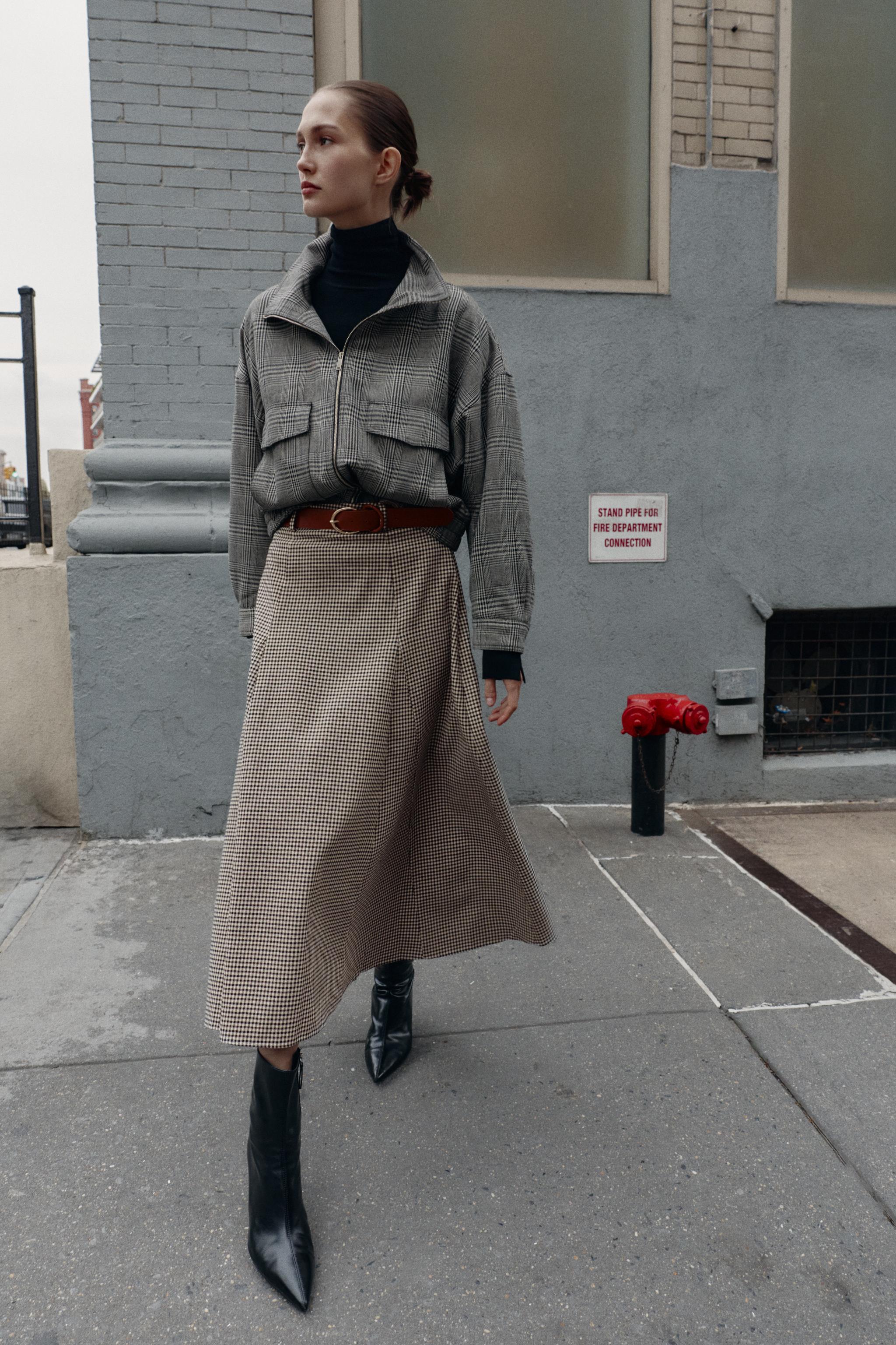 Houndstooth Bomber Jacket