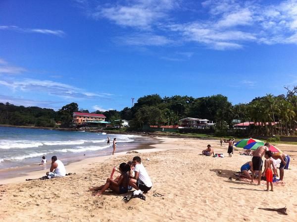 It was a hot and humid day at La Playa Bonita