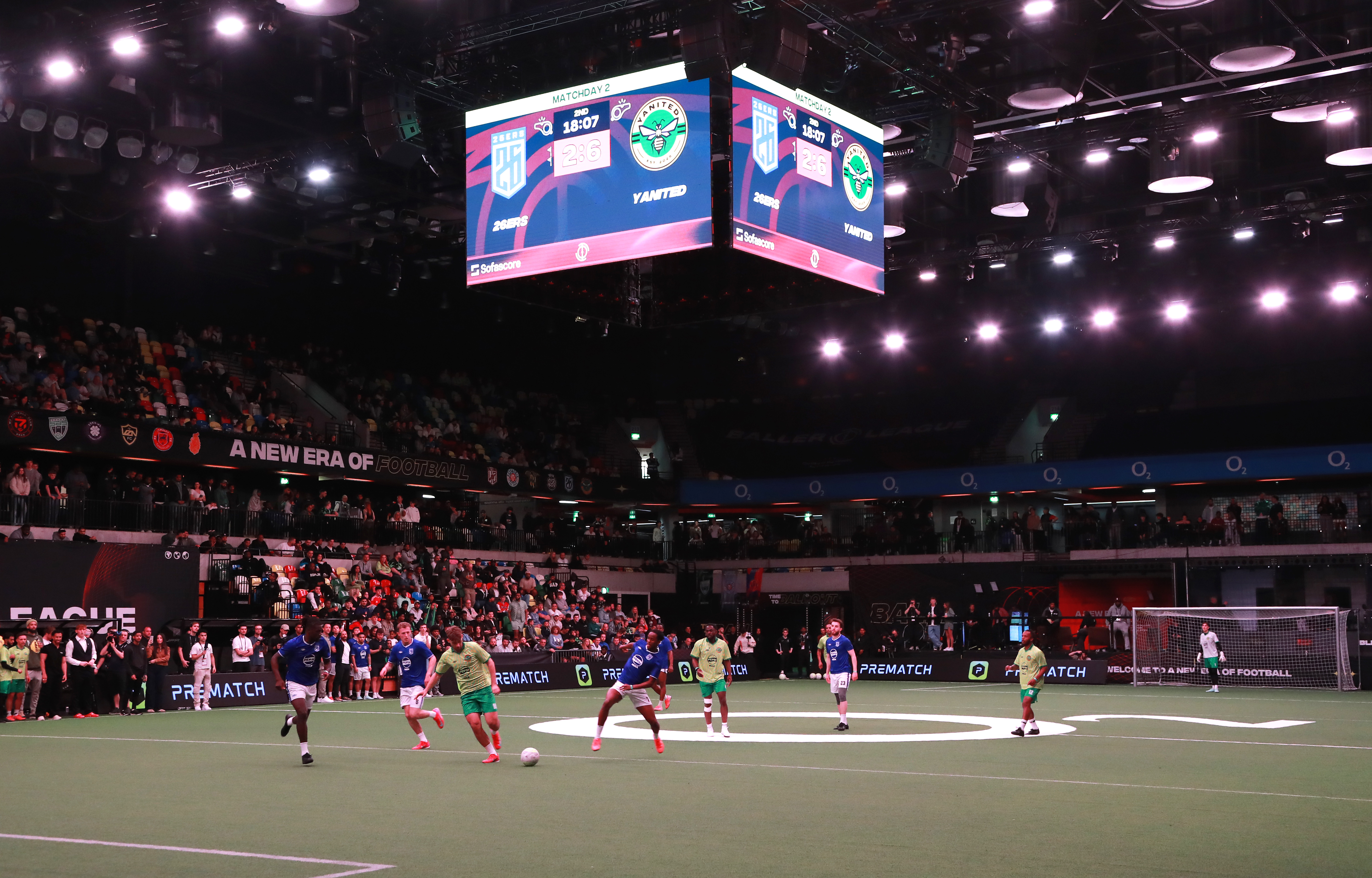 LONDON, ENGLAND - MARCH 31: A general view of the atmosphere at Baller League UK Match Day Two at Copper Box Arena on March 31, 2025 in London, England. (Photo by Dave Benett/Getty Images)