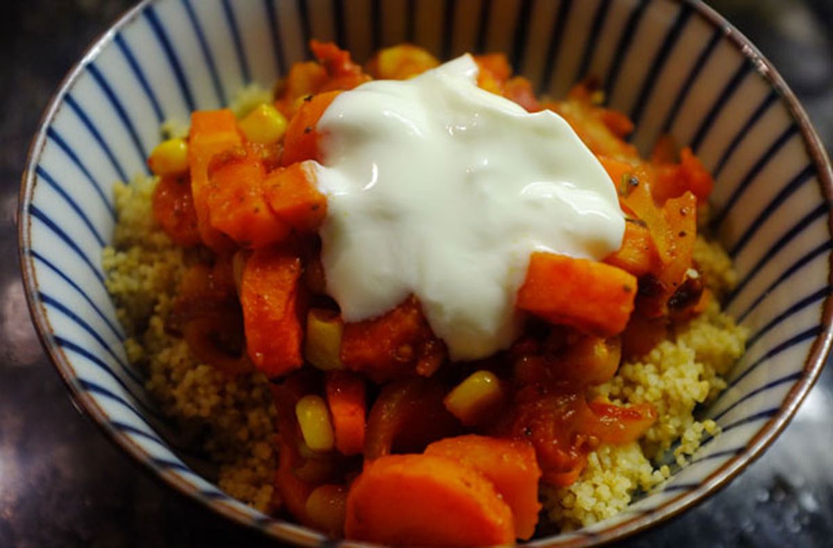 Roasted carrot and tomato couscous Lunch Recipes GoodtoKnow