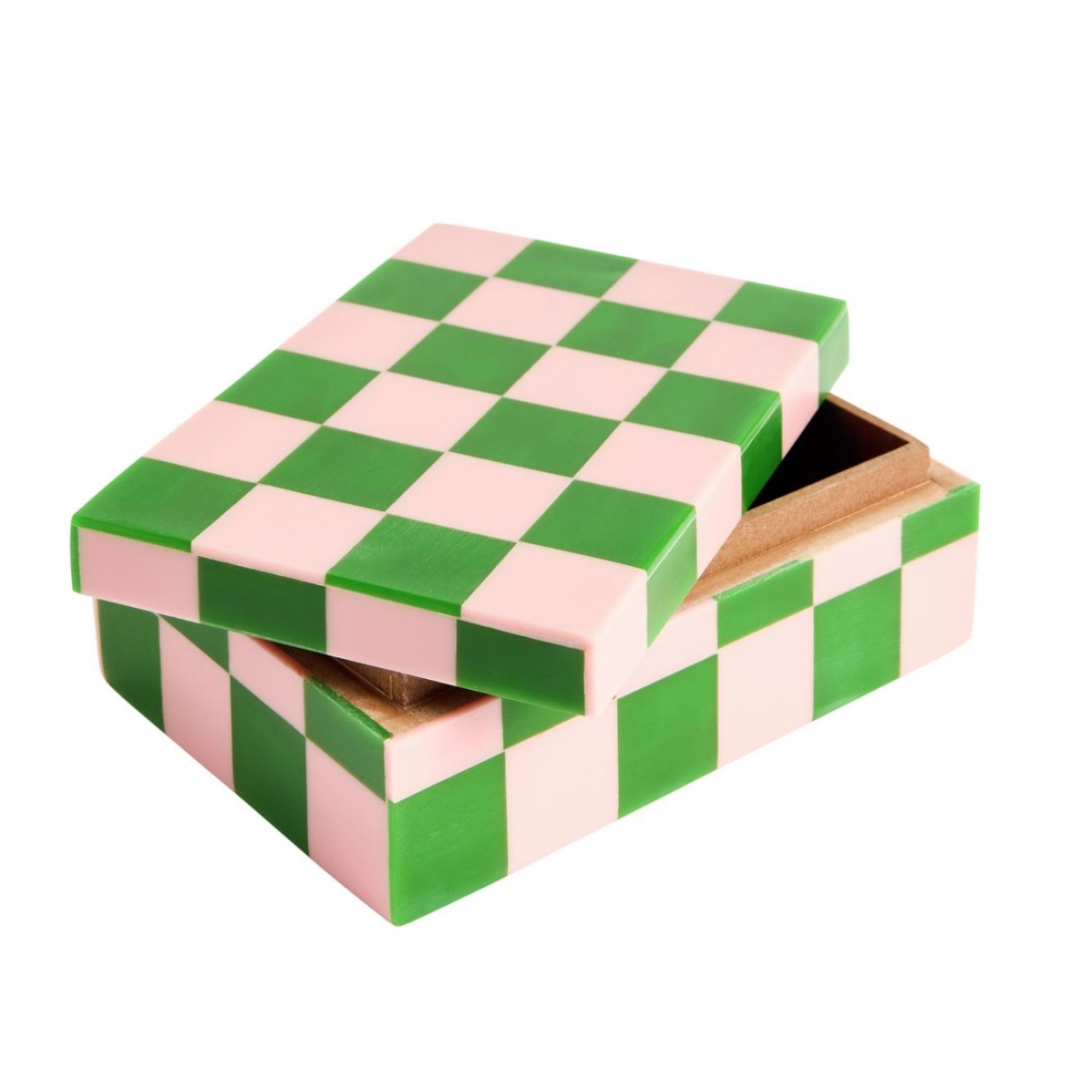 Habitat Brights Checkered Resin Trinket Box