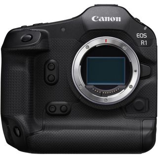 Canon EOS R1 mirrorless camera with sensor exposed