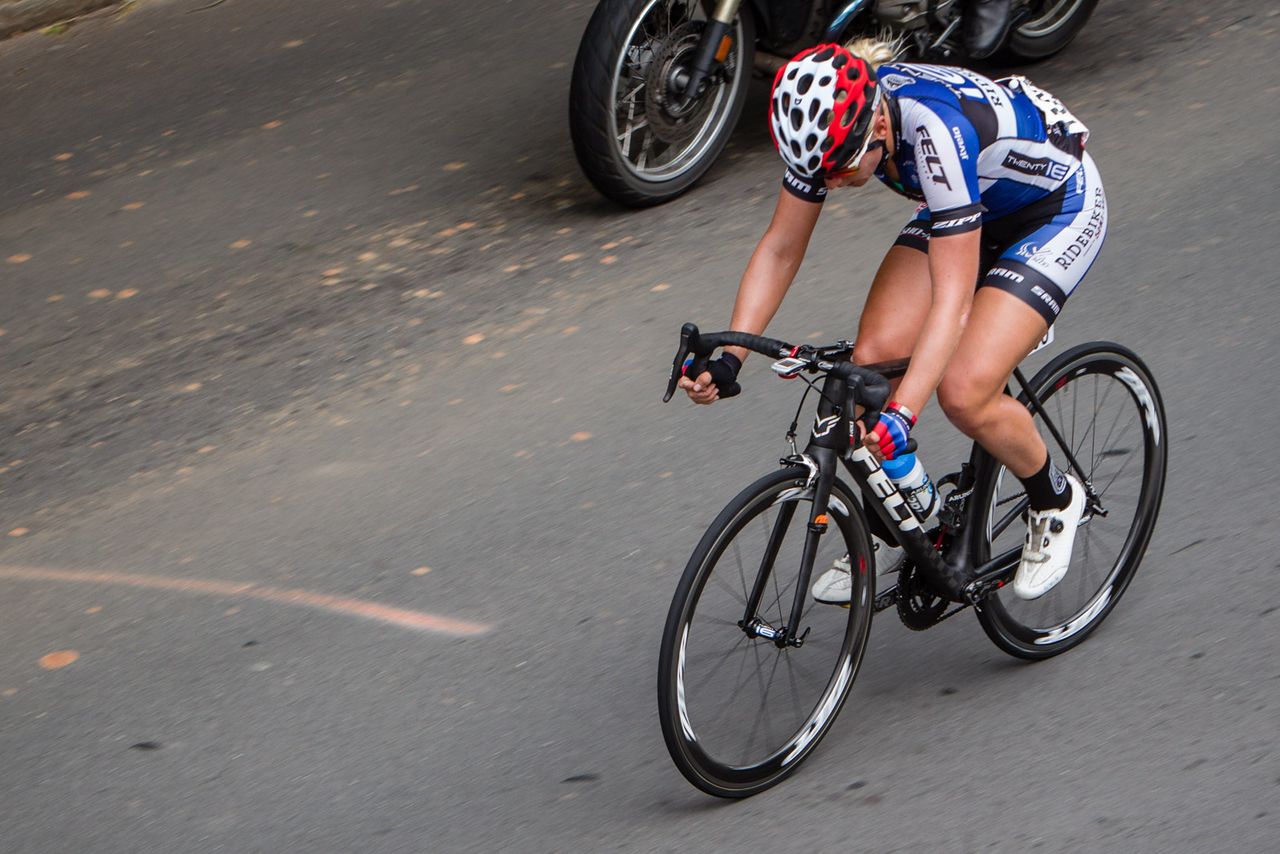 Allie Dragoo on a solo move at the Winston-Salem Classic.