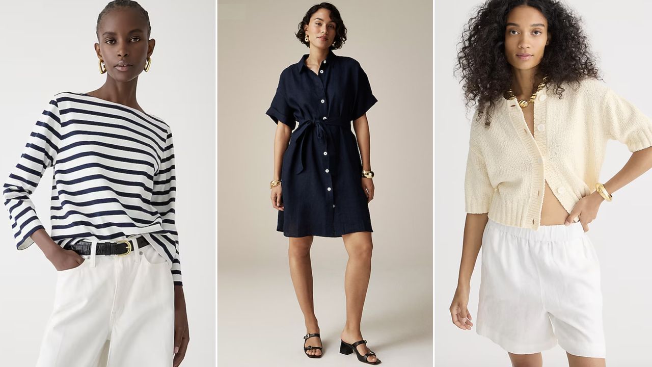 women wearing coastal chic clothing from j.crew