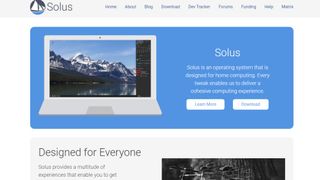 Solus website screenshot