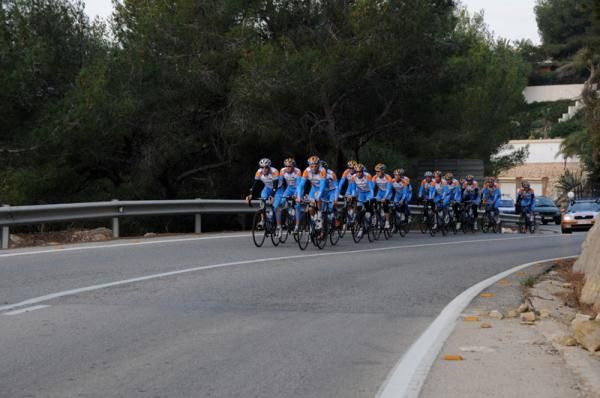 The pace may be easy but the riders still face long hours in the saddle