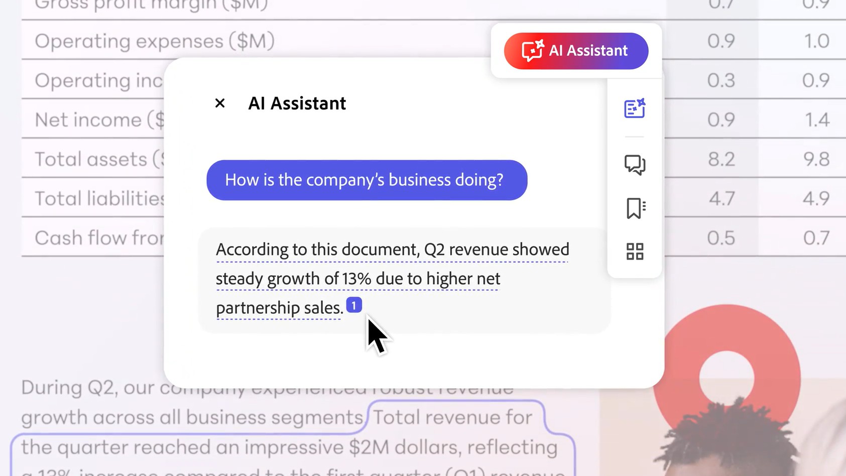 Adobe Scan AI assistant