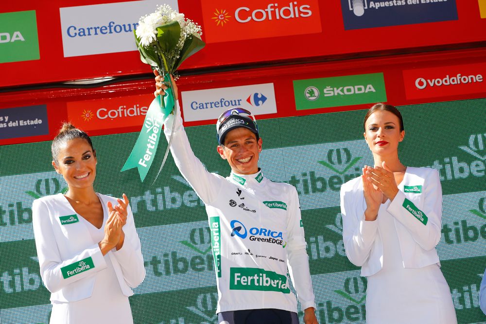 Esteban Chaves (Orica - GreenEdge) in white