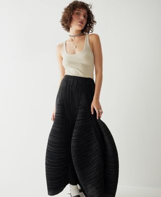 Maxi Pleated Skirt