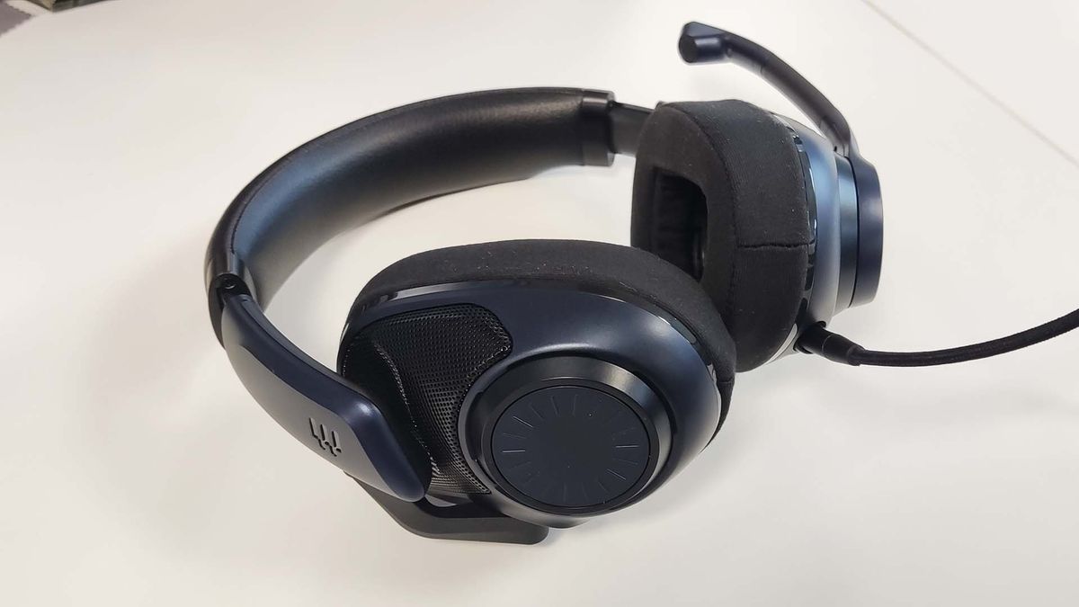 The EPOS H6PRO headsets on a white table