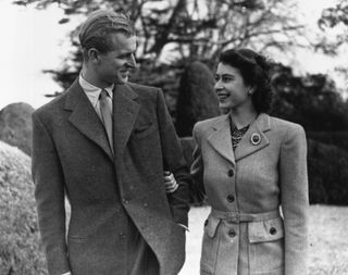 The Queen and Prince Philip when they were first married