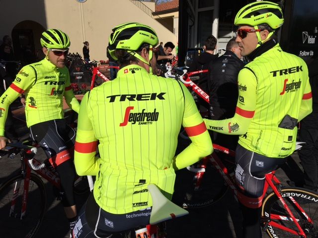 The 2018 Santini-made jersey is either all red or all high visibility