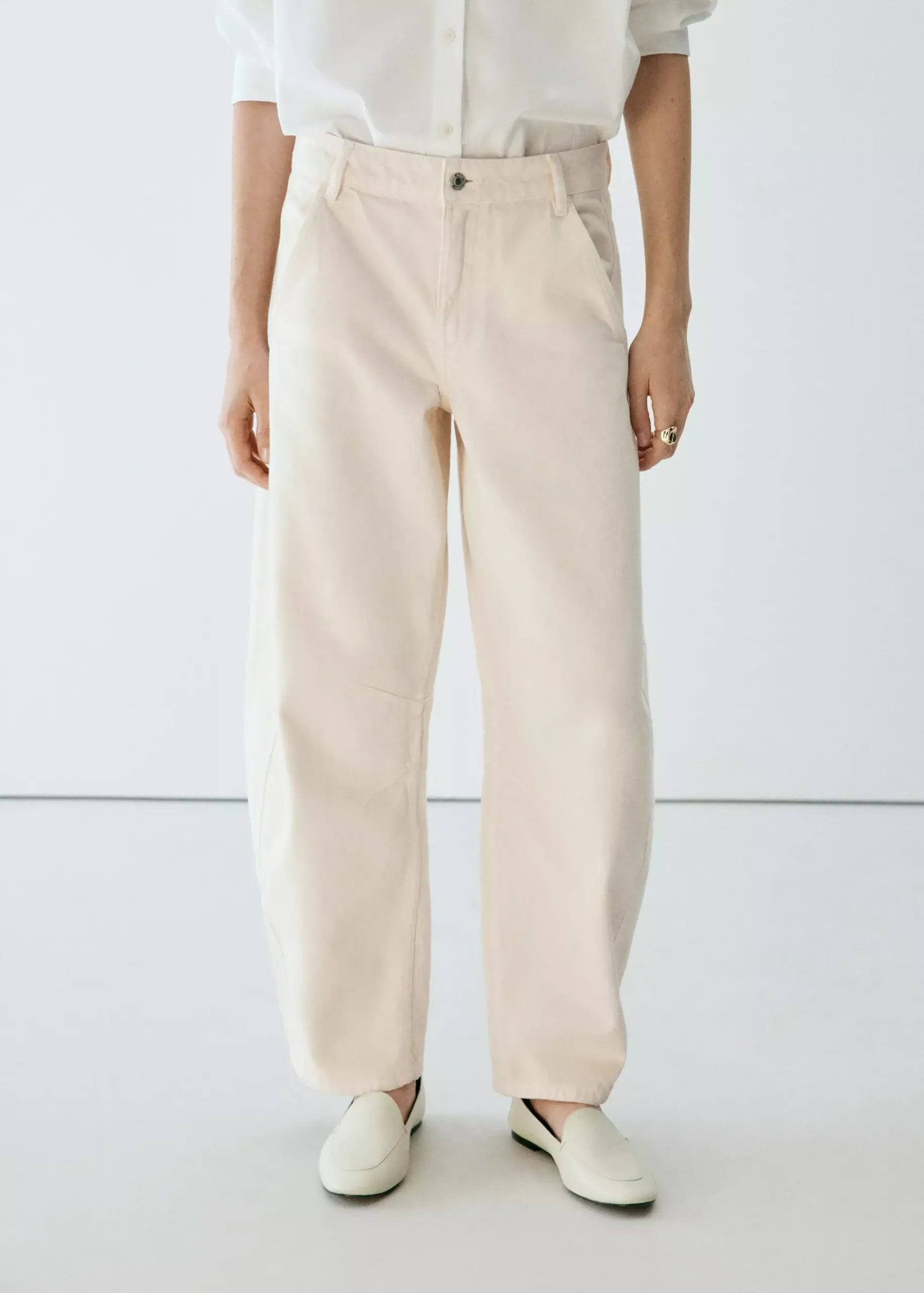 Mid-Rise Balloon Jeans - Women | Mango Usa