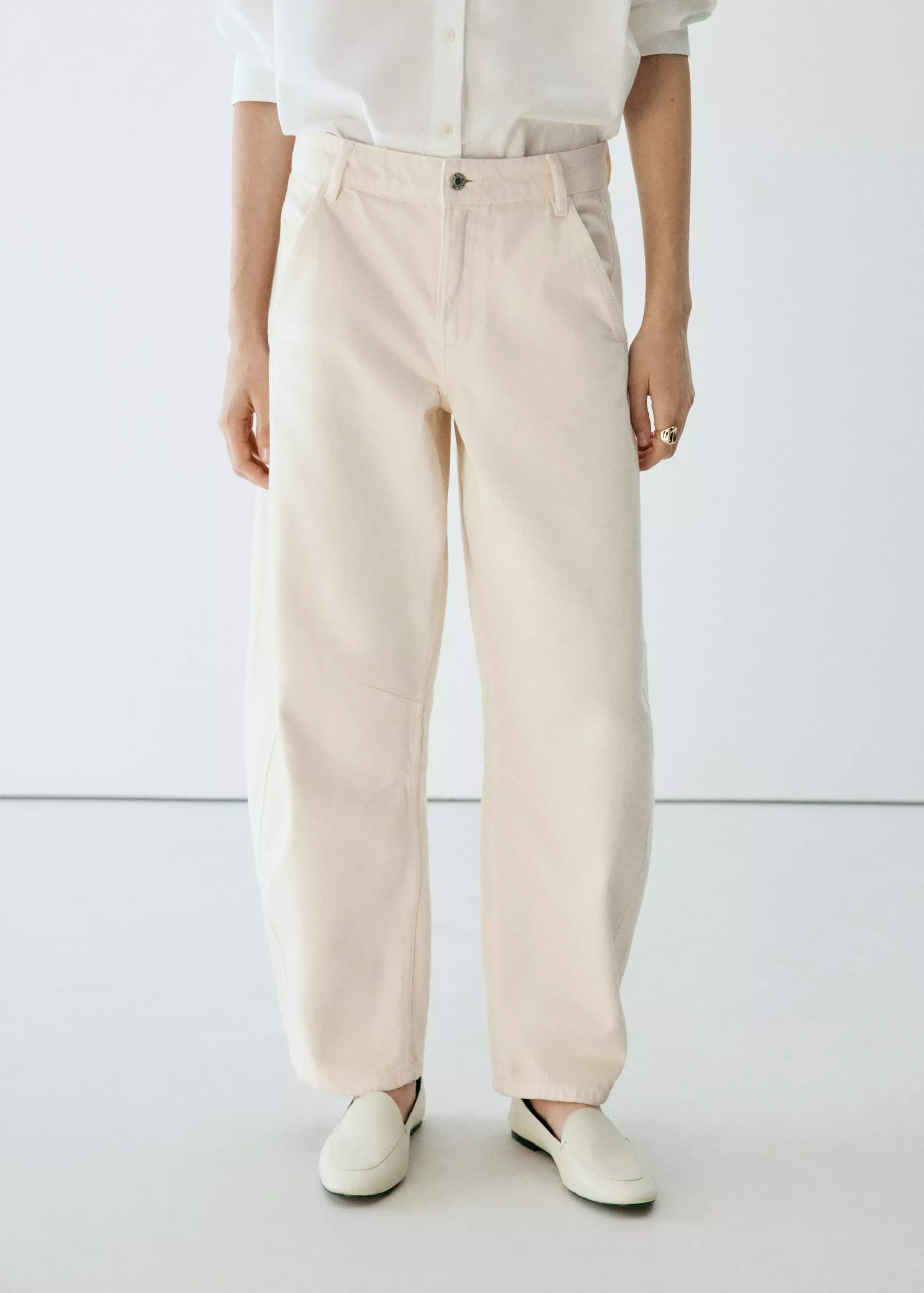 Mid-Rise Balloon Jeans - Women | Mango Usa