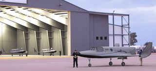 The spaceflight company XCOR Aerospace has begun work on a hangar in Midland, Texas for its private Lynx space plane. The two-person spacecraft is being developed for space tourism and science launches to suborbital space.