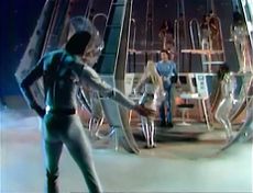 Tom Jones performs "Fly Me to the Moon" in 1969, in a space suit