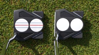 Odyssey 2-Ball Ten Putters Review showing off its unique two-ball crown