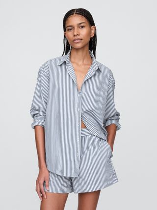 Gap, Organic Cotton Poplin Big Shirt