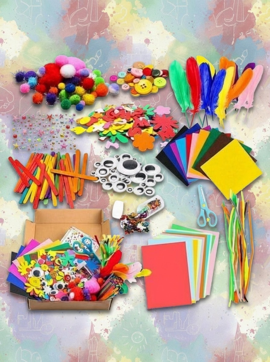 1000pcs Diy Art Craft Kit for Kids