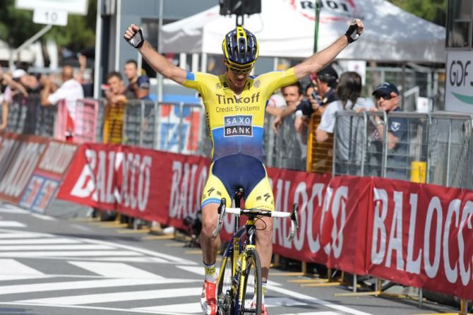 Michael Rogers celebrates his first victory in two years