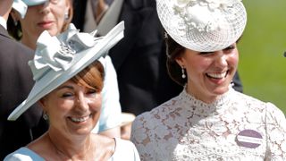 Catherine, Duchess of Cambridge and her mother Carole Middleton attend day 1 of Royal Ascot