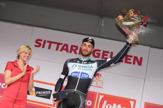 Guillaume Van Keirsbulck on the podium