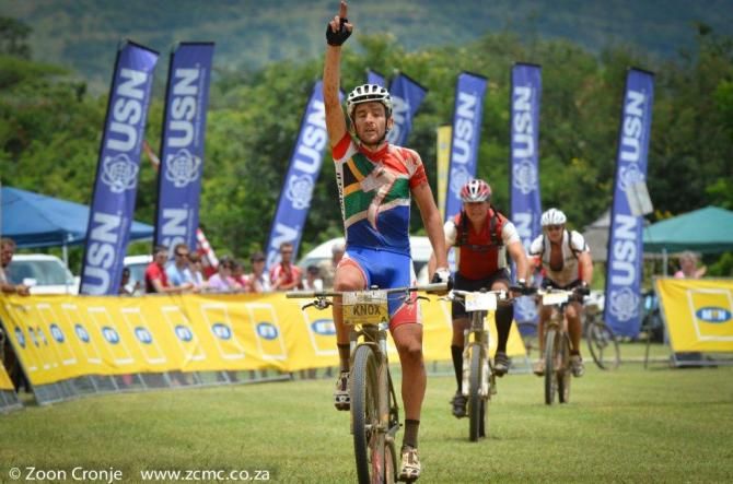 Max Knox dedicating his win to late Burry Stander