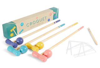 multicolour croquet set toy