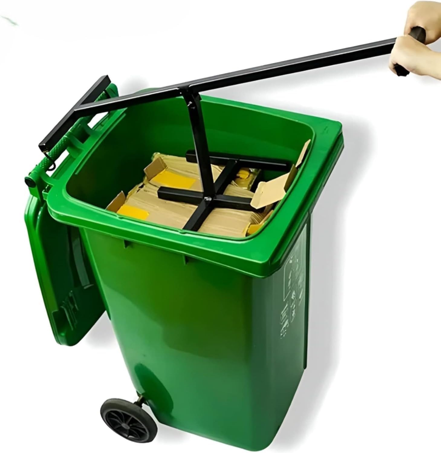 Wheelie Bin Compactor, Manual Rubbish Press, General Waste Compactor, Bin Booster 240l