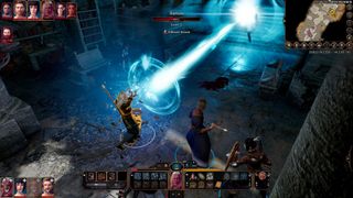 Baldur's Gate 3 screenshot showing ancient arcane magic attack