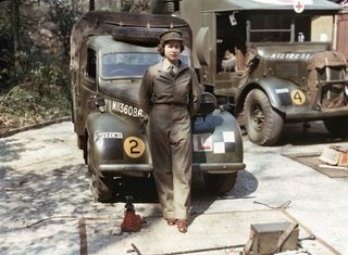 The then-Princess Elizabeth picked up her driving skills serving during WWII