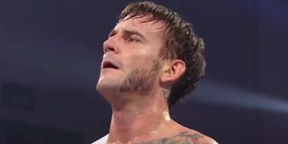 CM Punk in one of his final WWE appearances