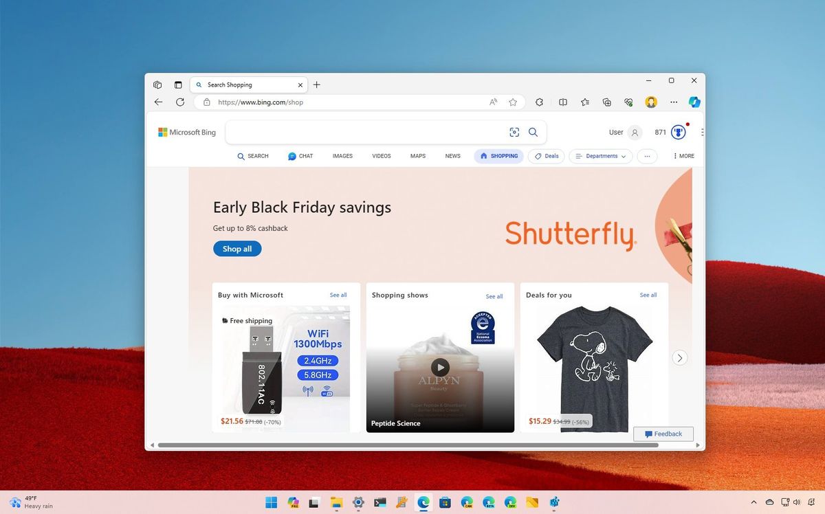 Microsoft Edge Black Friday tools