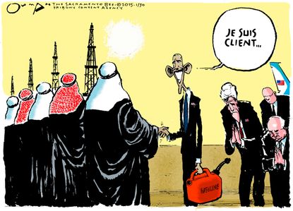 Obama cartoon World oil