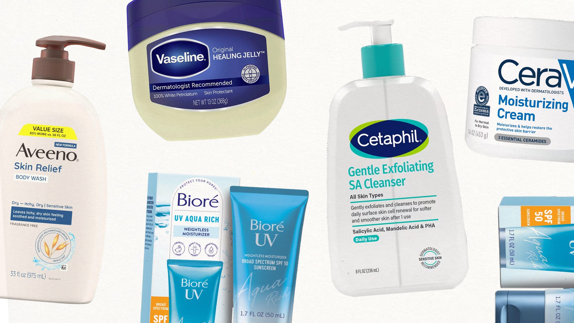 Drugstore skincare products