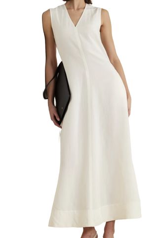 + Net Sustain Lyocell and Linen-Blend Maxi Dress
