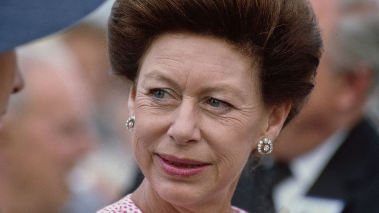 Princess Margaret&#039;s son&#039;s first word revealed. Seen here Princess Margaret visits the new Docklands development 