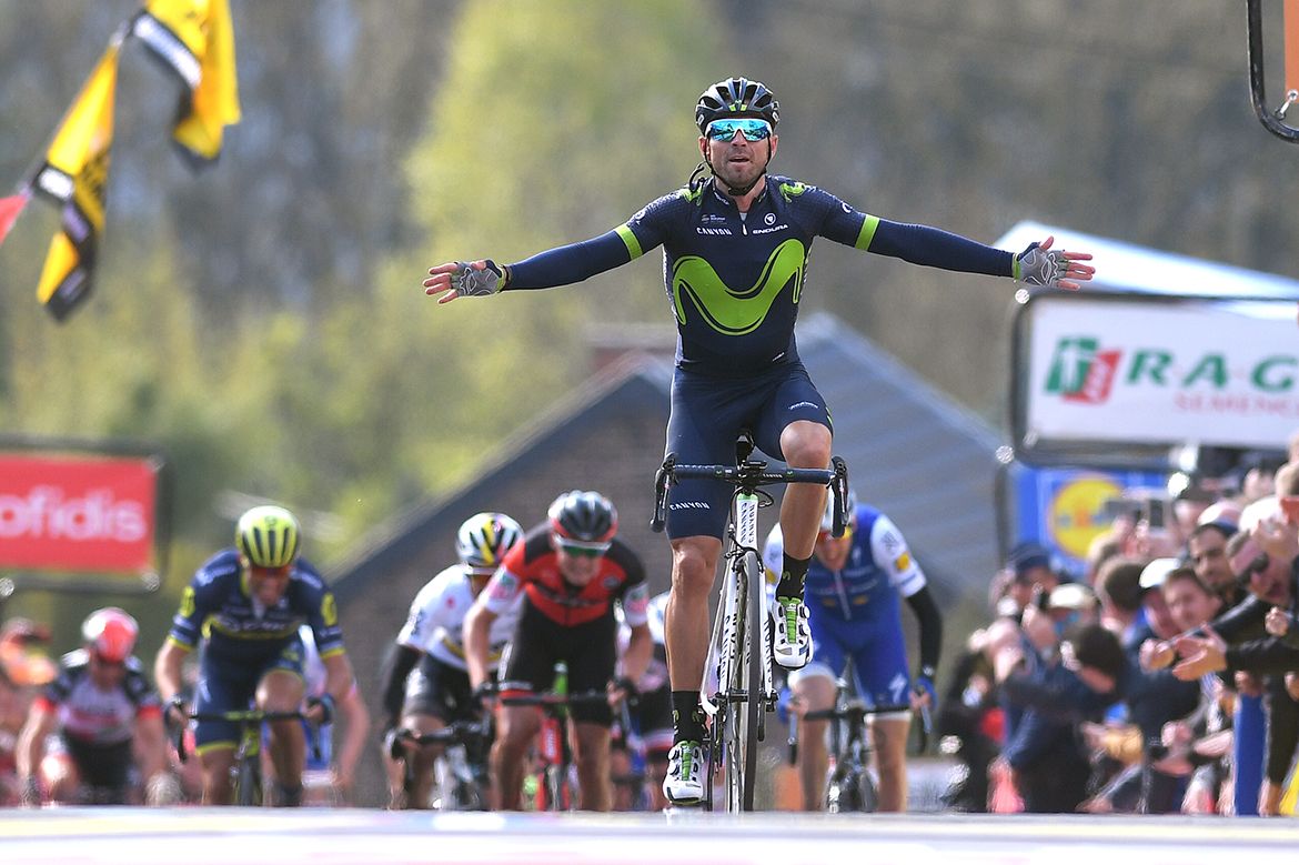 Alejandro Valverde (Movistar) wins Fl&egrave;che Wallonne for the fifth time
