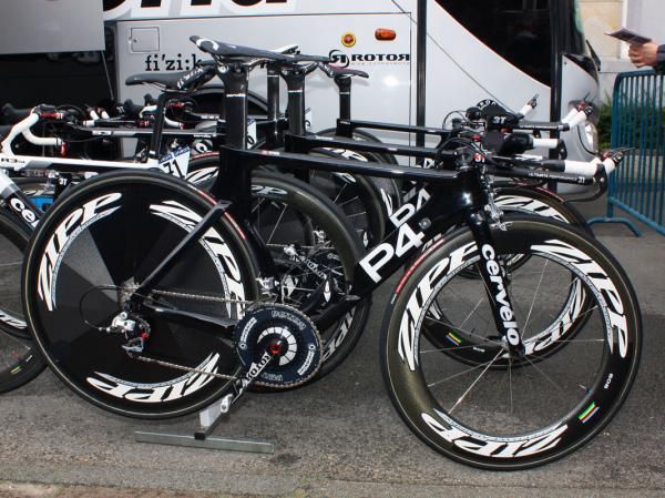 Cervelo's P4 continues to be one of the most striking-looking bikes in the peloton.