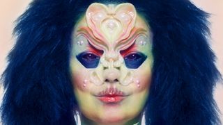 Björk's Utopia album cover shows a fantastical alien face