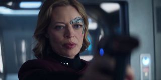 Seven looks stunning in a Starfleet uniform, but a lot has clearly happened to her since Season 2…