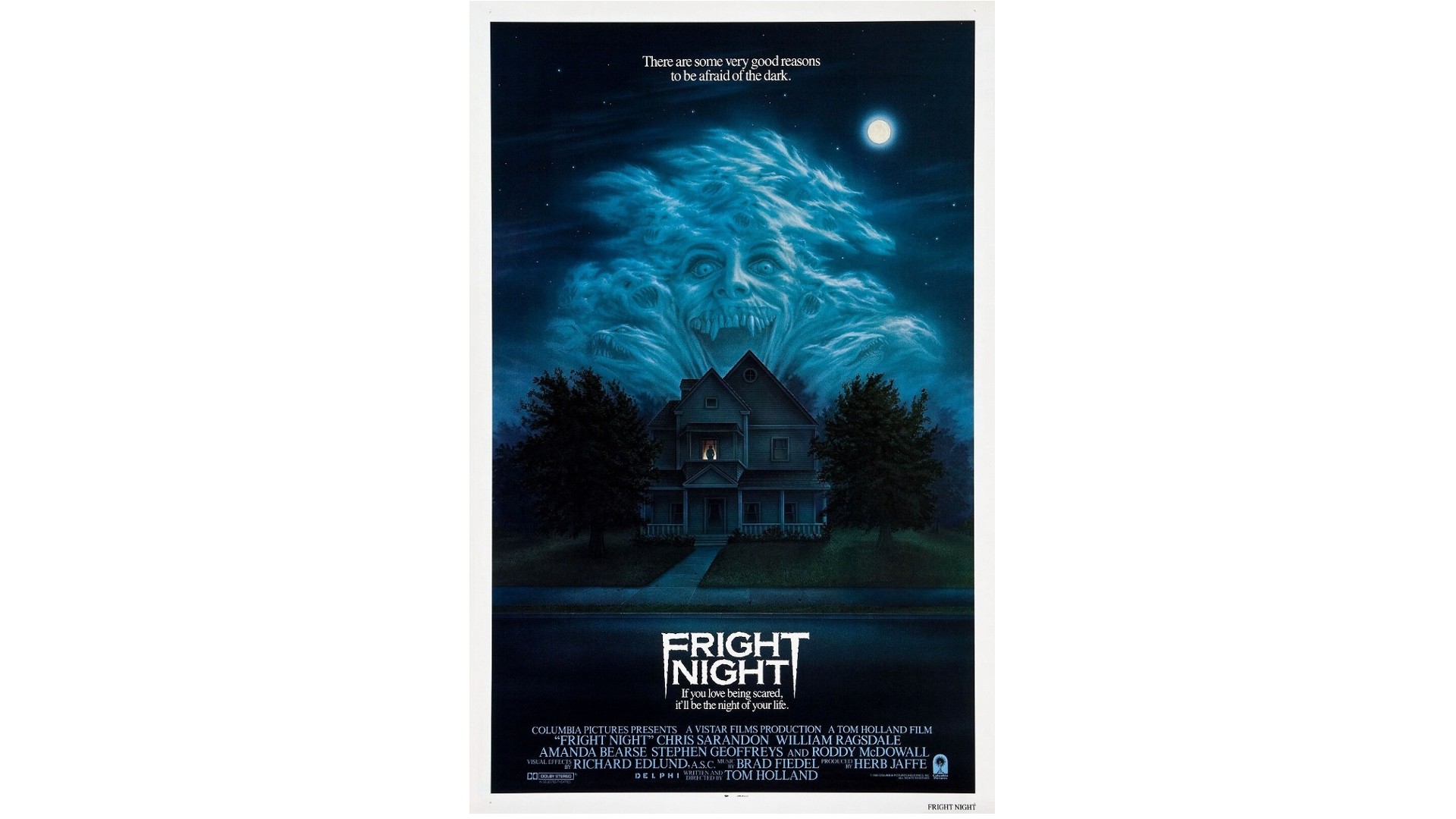 Horror film poster for Fright Night
