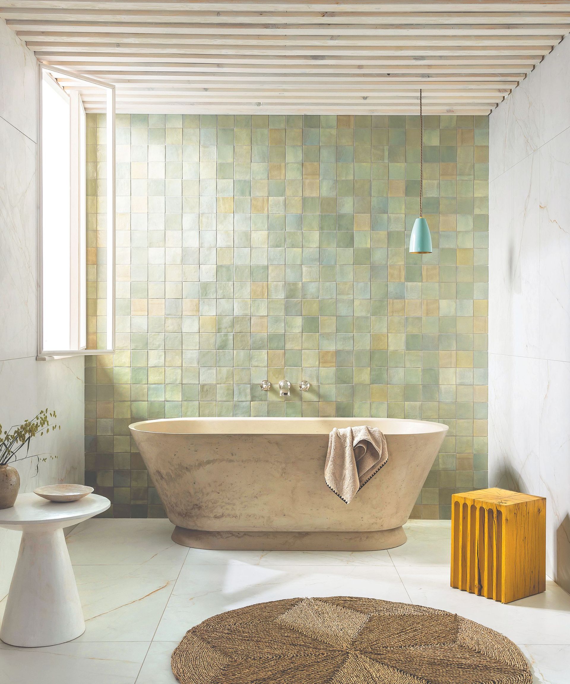 Textured bathroom wall ideas: 10 imaginative treatments | Homes & Gardens