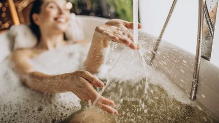 woman in bath